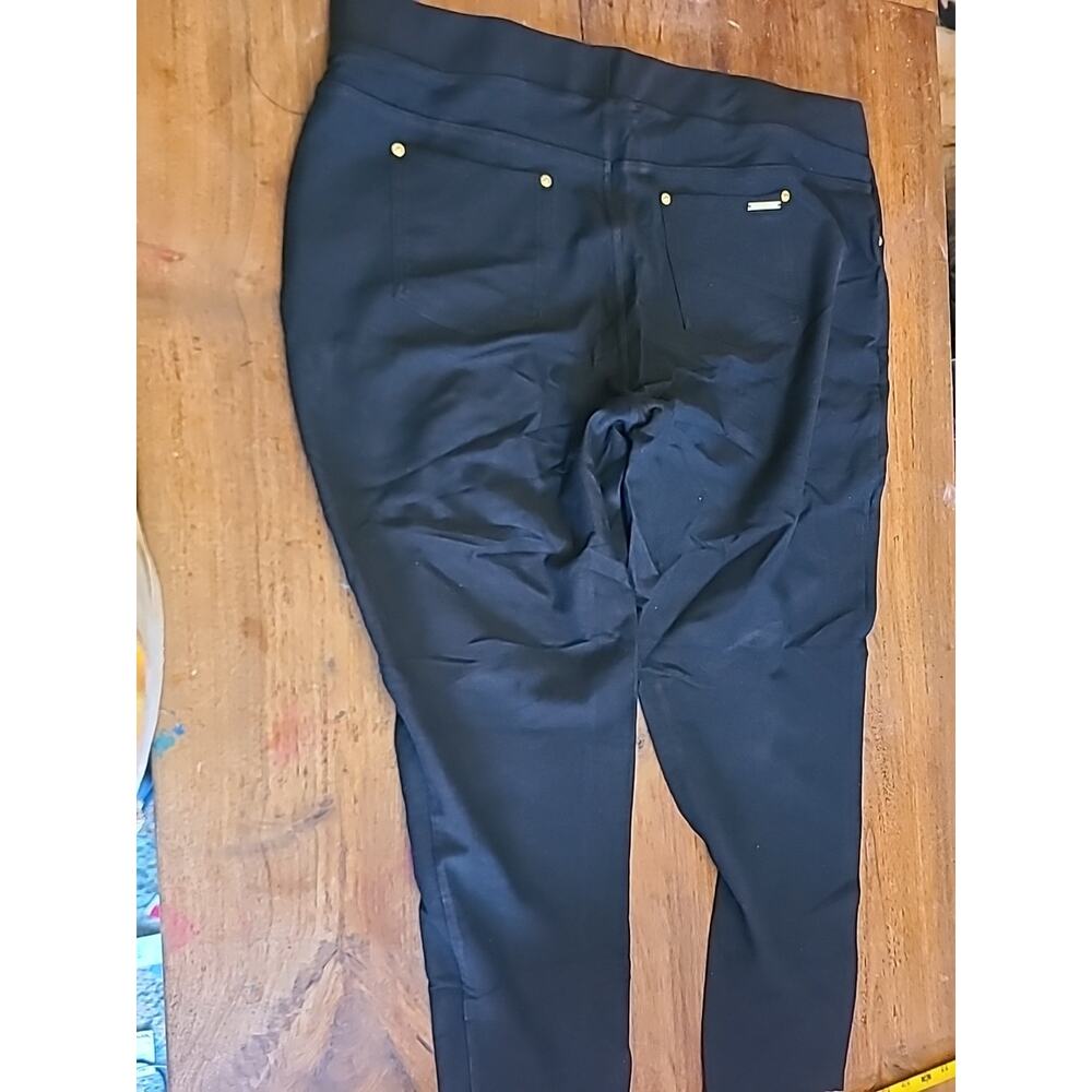 Michael Kors Women’s Black Pull On Pants, Elastic Waist Skinny Sz 3X Ankle - Picture 8 of 10